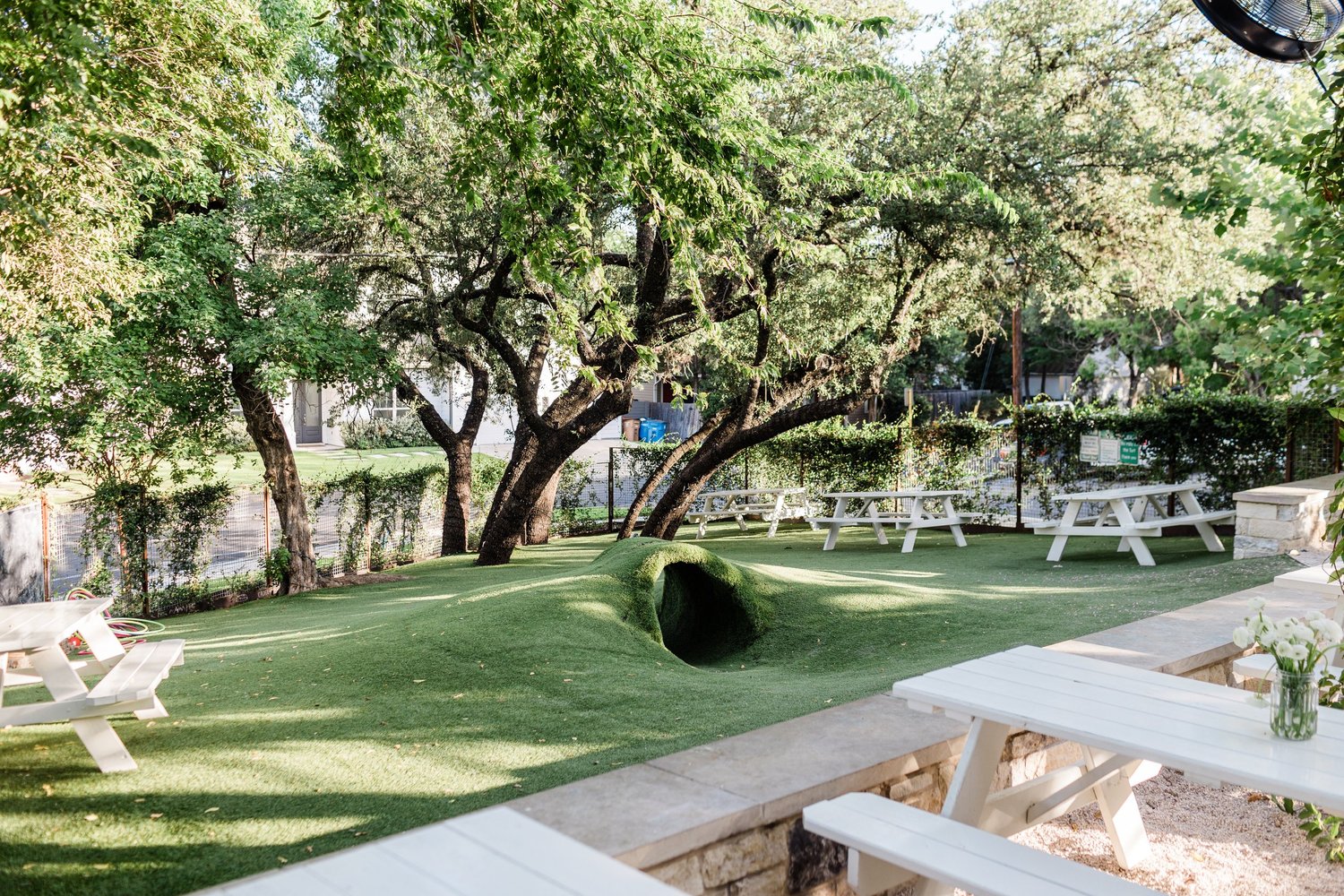 Landscape design outdoor living space